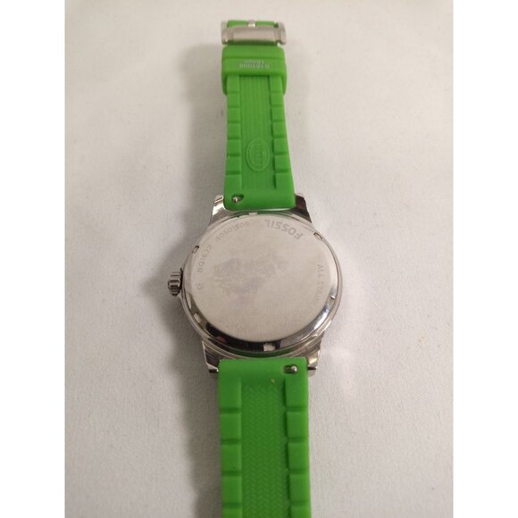 Fossil Women's Cecile Green Watch w/ Silicone Strap Extra Strap in Original Box - Picture 3 of 10